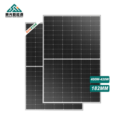 Panneaux solaires photovoltaïques 400w 410w avec imp 12.7-13.2A et faible vitrage en fer
