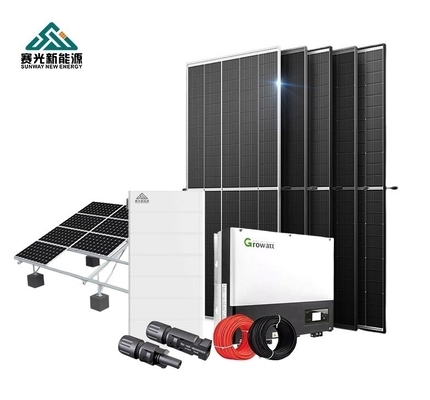 Système hybride d'énergie solaire de 12 kW avec batterie au plomb-acide