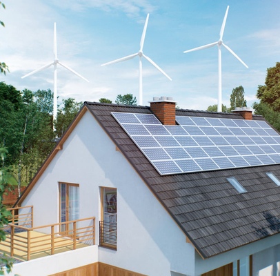 Contrôleur hybride éolien solaire La clé du système de production d'énergie éolienne hors réseau de 5 kW / 10 kW