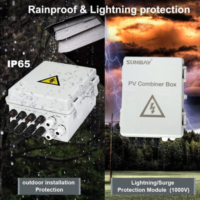 4 boîtes de combinaison imperméables à l'eau pour le système solaire