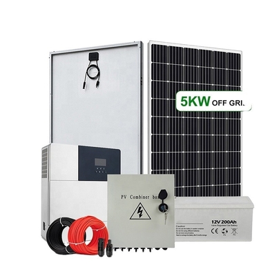 5 à 10 kWh Autonomie de sortie 48V 300Ah 400Ah Capacité de la batterie hors réseau Système de panneaux solaires