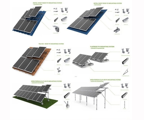 Système complet d'énergie solaire avec onduleur hybride Deye 3kw 5kw 8kw et contrôleur MPPT