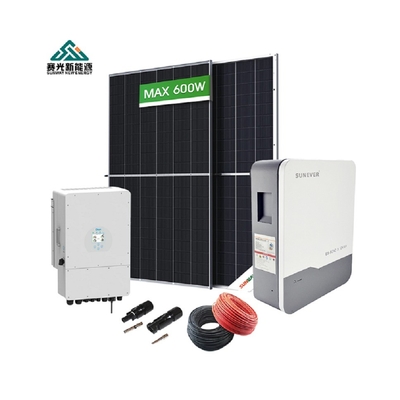 5kw 10kw 15kw 20kw Système solaire hybride pour la maison Panneaux solaires 410-700Watt 48Vdc / 51.2Vdc