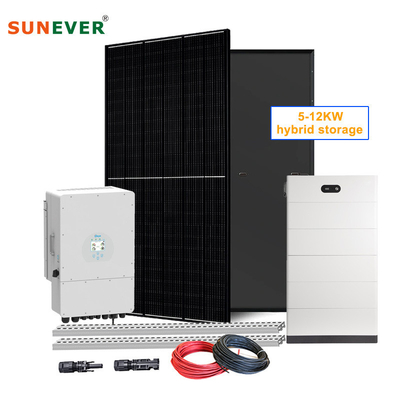 Système de stockage solaire 5 kW Système hybride de panneaux solaires 10 kW 12 kW Système complet pour la maison