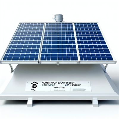 Système d'énergie solaire STD à toit incliné avec certification TUV et poids du panneau de 18 kg