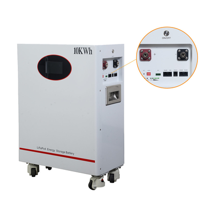 Batterie de stockage à domicile 10KWH batterie au lithium-fer avec 5 ans de garantie