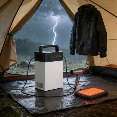 1004Système solaire à double charge de 0,8Wh 500W ESS portable