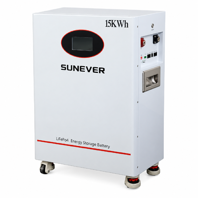 SUNEVER TD-15 15kWh LiFePO4 batterie pour la maison 51.2V 300Ah stockage d'énergie solaire au sol