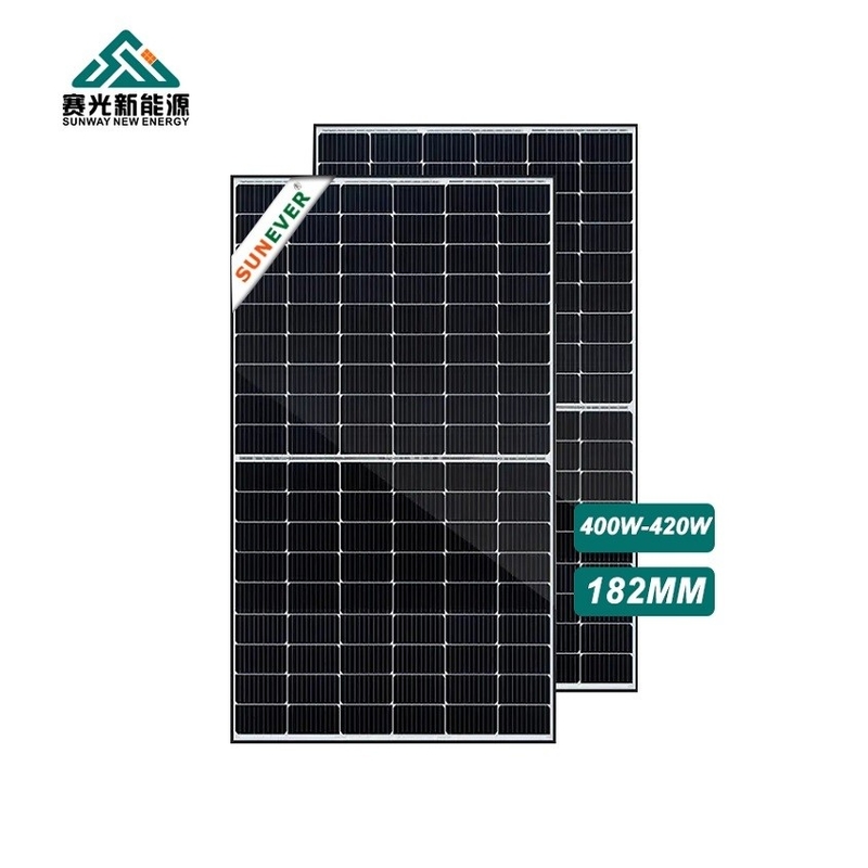 Panneaux solaires photovoltaïques 400w 410w avec imp 12.7-13.2A et faible vitrage en fer