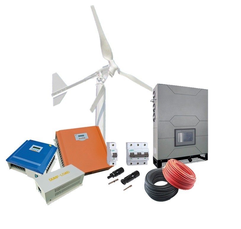Système de stockage hybride d'énergie éolienne