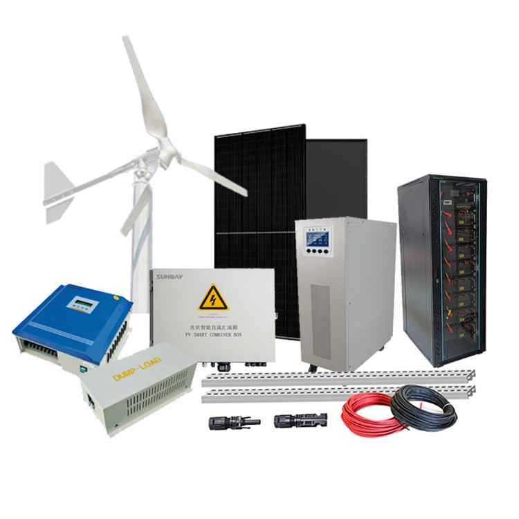 Système d'alimentation hybride hors réseau Contrôleur hybride éolien solaire Générateur de turbine éolienne de 3 kW