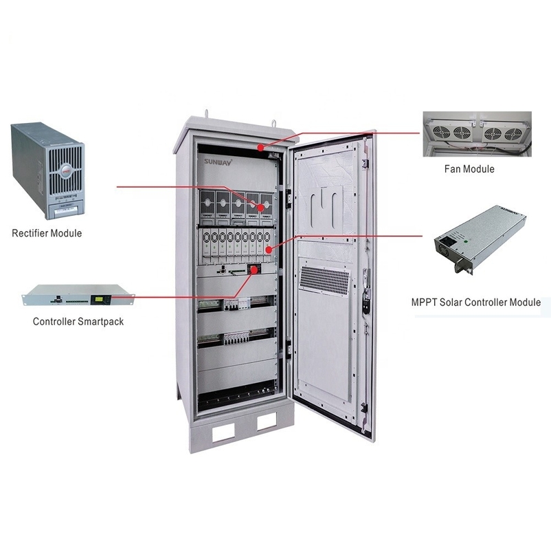 Temps de travail de 24 heures Module rectificateur BTS 48VDC à prise chaude pour système d'énergie solaire
