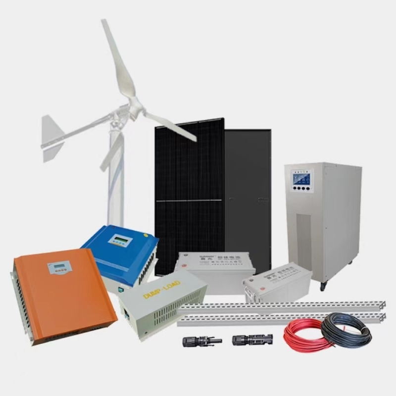 Générateur d'énergie éolienne hors réseau de 10 kW Système de production hybride d'énergie éolienne pour les zones éloignées