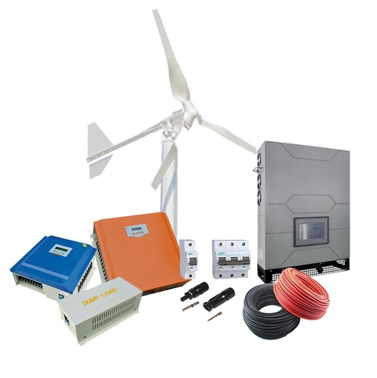 Système de production hybride d'énergie éolienne pour 10 kW hors réseau Système hybride d'énergie éolienne solaire