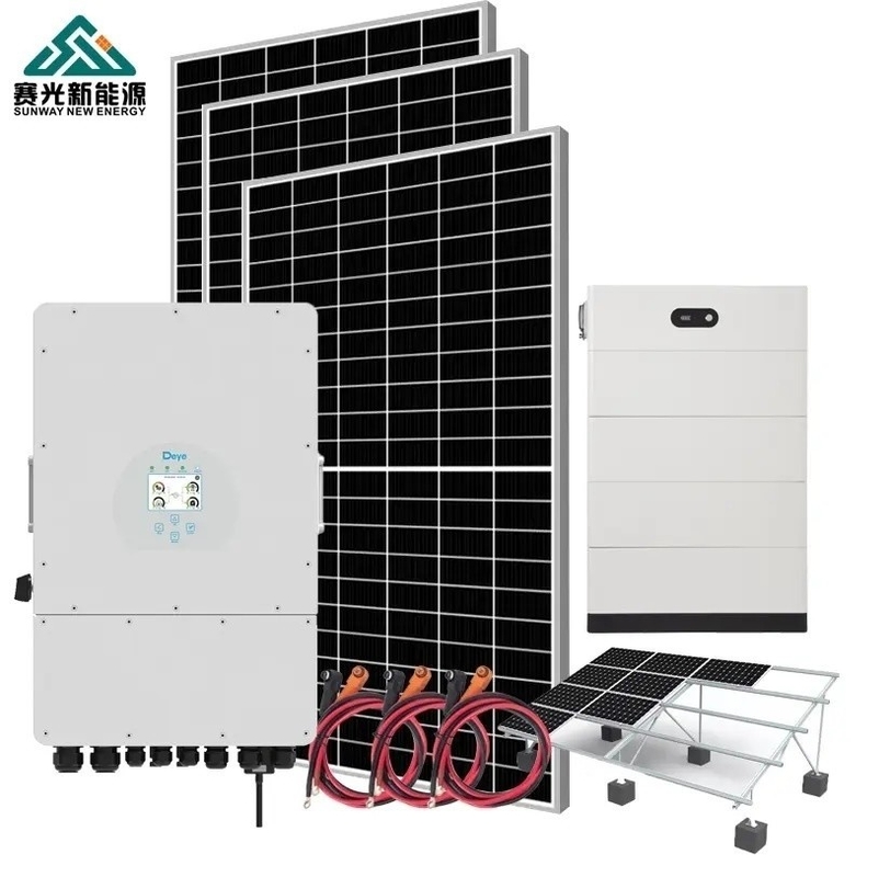 48 Vdc / 51.2 Vdc Voltage de sortie 100 kW Système d' énergie solaire pour installation résidentielle