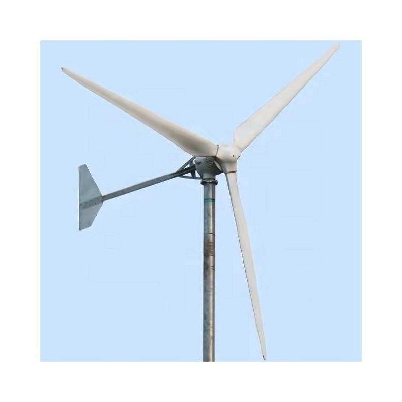 Turbine éolienne horizontale de 3 kW/5 kW/10 kW pour système d'énergie solaire hybride éolienne hors réseau