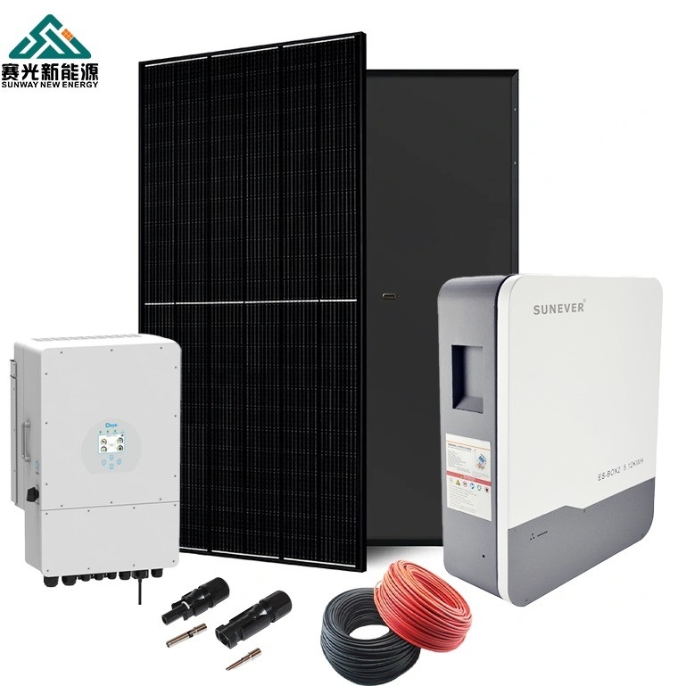 2024 Système d'énergie solaire 5kw 6kw 8kw 10kw avec contrôleur MPPT et fréquence de sortie 50hz