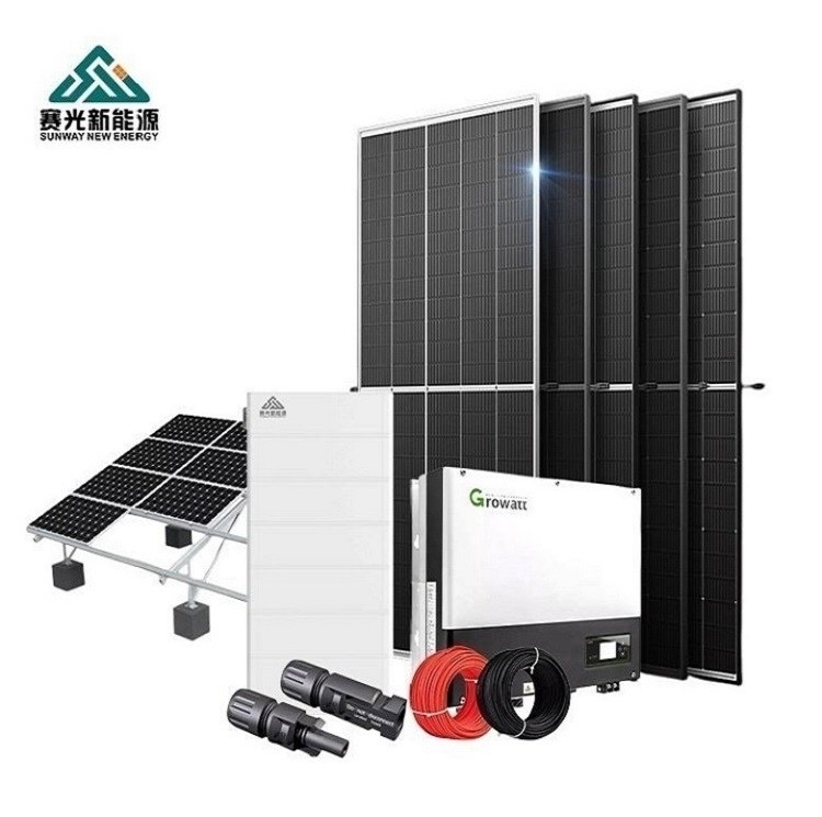 Système d'énergie solaire au plomb acide de 3kw 5kw 8kw 10kw en mode hors réseau avec stockage à la batterie