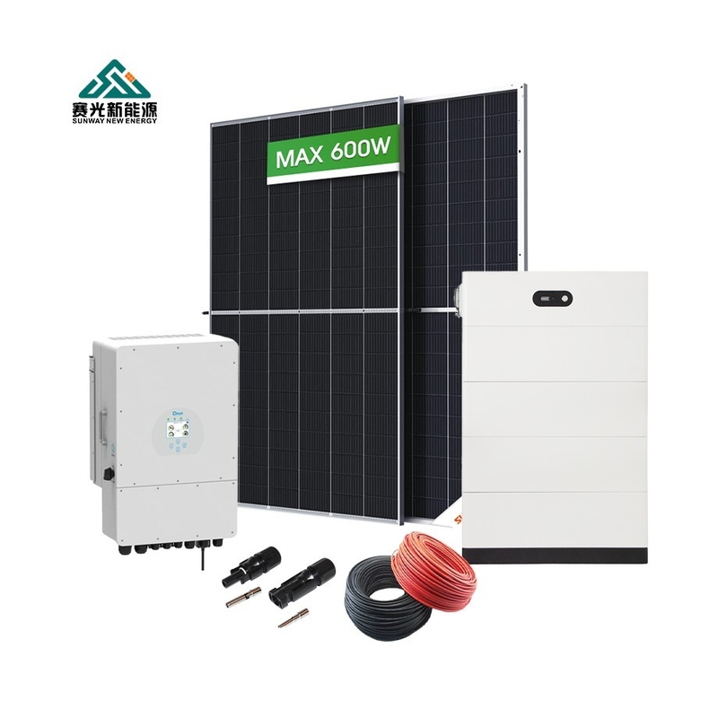 Système d'alimentation solaire de stockage de 5 kW 10 kW 15 kW 20 kW pour la maison personnalisée et professionnelle