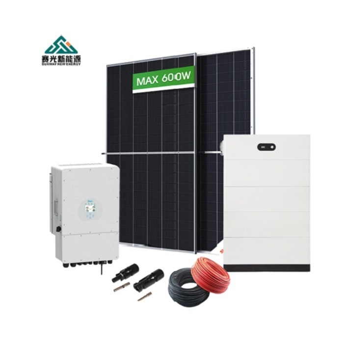Système hybride d'énergie solaire 20kw 15kw 10kw 5kw pour la maison Voltage nominal 48Vdc / 51.2Vdc