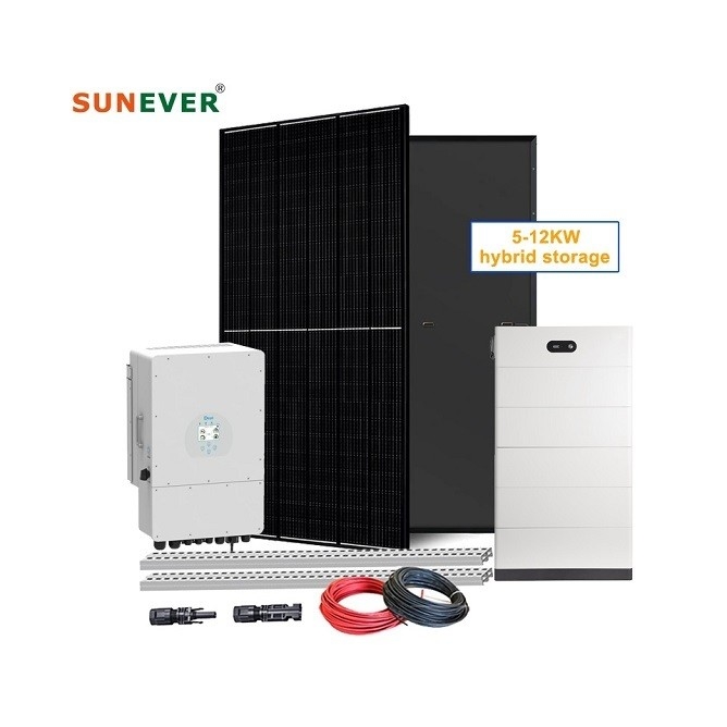 Système d'énergie solaire à domicile de 10 kW en mode hors réseau et tension nominale 48Vdc/51.2Vdc