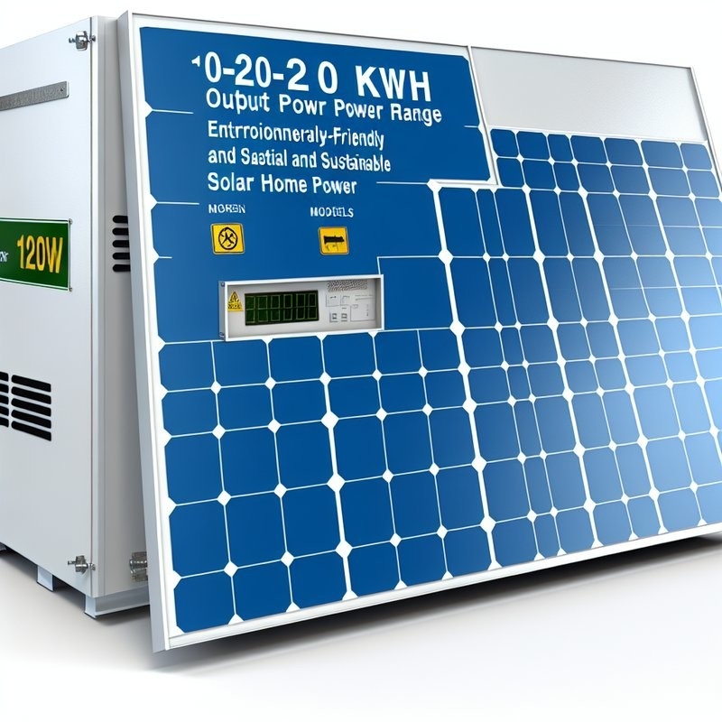 10-20 KWh de puissance de sortie Système de panneaux solaires écologiques pour une énergie solaire domestique écologique et durable
