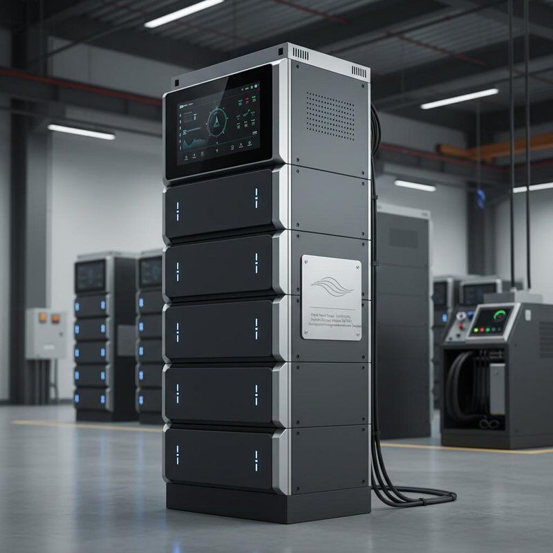 Portée de puissance de sortie Système de stockage d'énergie de 10 à 20 KWh d'une capacité énergétique nominale de 5100 Wh Conçu pour la gestion de l'énergie et le soutien du réseau