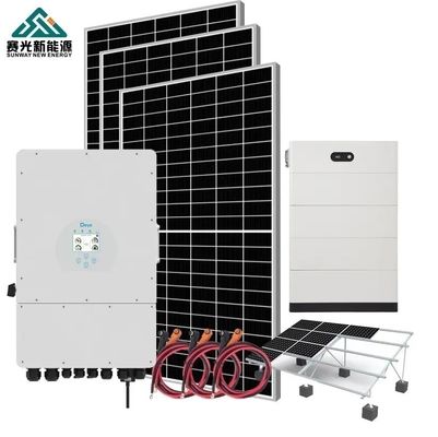 Système hybride d'énergie solaire de 4 kW pour le mode industriel hors réseau
