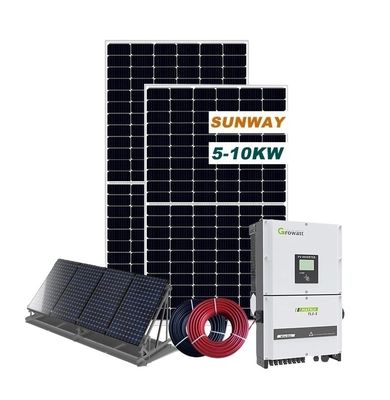 220VAC 10kw Système d'énergie solaire à domicile Avantages commerciaux 50HZ
