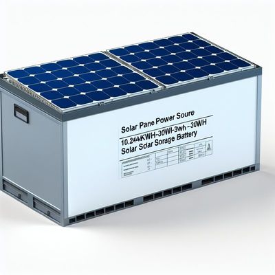 Source d'énergie du panneau solaire 10.24 kWh-30 kWh Batterie de stockage solaire pour des solutions énergétiques durables