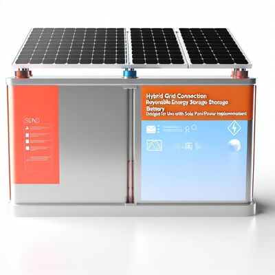 Connexion au réseau hybride Batterie de stockage d'énergie renouvelable pour la mise en œuvre d'une source d'énergie solaire