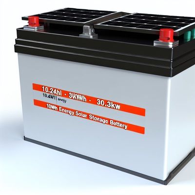 10.24 kWh-30 kWh batterie solaire de stockage d'énergie pour panneau solaire source d'alimentation et portée de puissance de sortie de 10-20 kWh