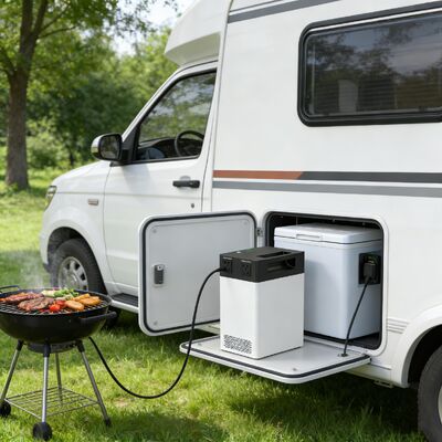 Système d'énergie solaire intuitif - Moniteur 500W 1004.8Wh – ESS à MPPT avec affichage SOC en temps réel et conception légère