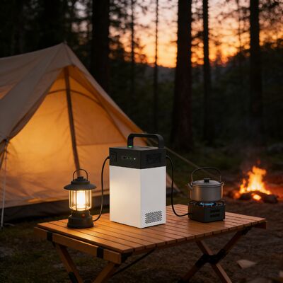 Système d'énergie solaire tout-en-un 1004.8Wh 500W ?? Lithium Iron ESS avec deux modes de charge et polyvalence intérieure et extérieure