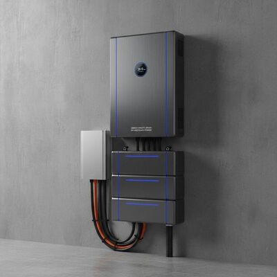 Mode d'installation de type paroi de batterie de stockage solaire hors réseau Capacité énergétique de 10,24 kWh à 30 kWh et solution de stockage d'énergie